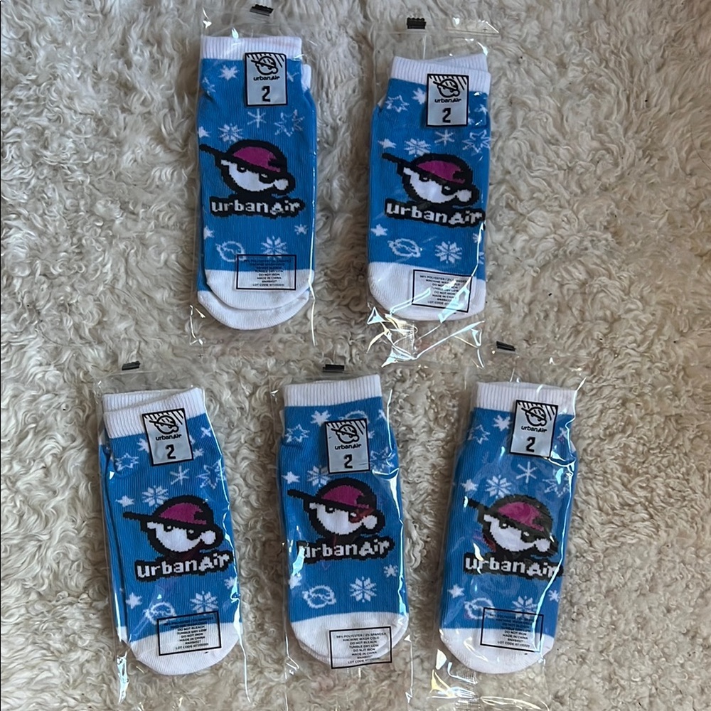 Urban Air Non Slip Kids Socks Set of 5